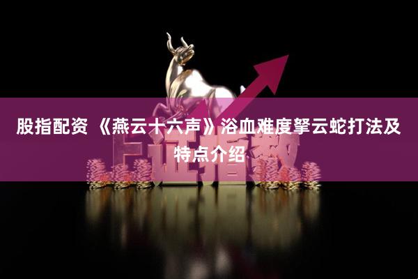 股指配资 《燕云十六声》浴血难度拏云蛇打法及特点介绍