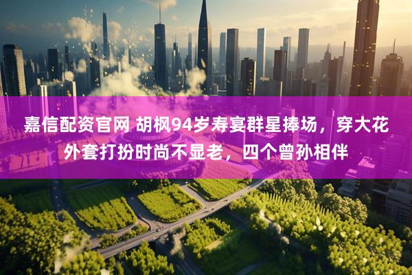 嘉信配资官网 胡枫94岁寿宴群星捧场，穿大花外套打扮时尚不显老，四个曾孙相伴